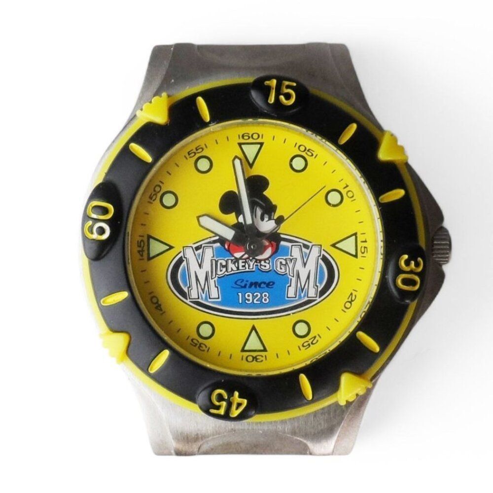 Disney‎ Time Works Vintage Y2K Mickey's Gym Watch (NO BANDS and Needs Battery)